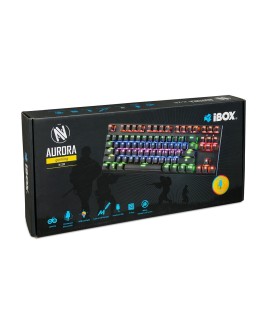 KLAWIATURA I-BOX AURORA K-2R RGB, MECHANICZNA, BLUE SWITCH, GAMING