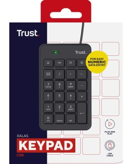 Klawiatura numeryczna TRUST Xalas USB