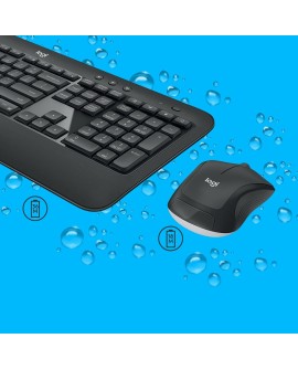 Logitech Advanced MK540 klawiatura Dołączona myszka Uniwersalne USB QWERTZ Swiss Czarny, Biały