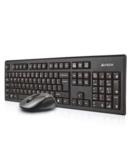 Zestaw klawiatura + mysz membranowa A4 TECH V-Track 2.4G 7100N RF Nano A4TKLA41220 (USB 2.0 kolor czarny optyczna)