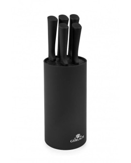 GERLACH.ZESTAW NOŻY W BLOKU 5szt. SMART BLACK