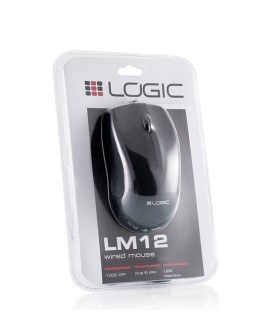 Mysz MODECOM LM12 M-LC-LM12 (optyczna 1000 DPI kolor czarny)
