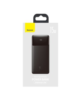 BASEUS POWERBANK BIPOW 30000MAH 15W CZARNY OS
