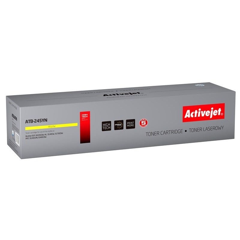 Activejet ATB-245YN Toner (zamiennik Brother TN-245Y Supreme 2200 stron żółty)