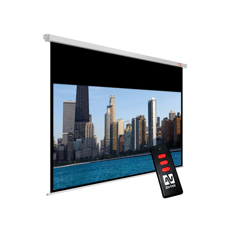 Ekran projekcyjny elektryczny AVTEK ELECTRIC CINEMA 240 1EVE56 (sufitowy, ścienny rozwijane elektrycznie 230 x 129,5 cm 16:9