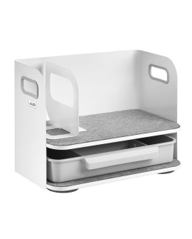 Organizer biurkowy z szufladą Ergo Office, biały, max. 10kg, ER-440