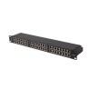 PATCH PANEL 48 PORT 1U 19" KAT.6 FTP EKRANOWANY CZARNY LANBERG