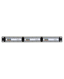 Q-LANTEC Patch panel UTP kat.6, 24 porty złącza LSA 1U