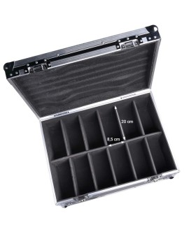 CASE4ME case na 12 sztuk FLAT PAR LED SLIM kółka