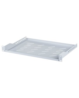 LANBERG PÓŁKA DO SZAF 19" 600MM (1U, 483X330MM) SZARA AK-1004-S