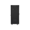 LANBERG SZAFA STOJĄCA RACK 19" 27U 600X600 DRZWI SZKLANE LCD CZARNA FF01-6627-12BL (FLAT PACK)