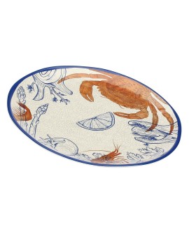ROSE&TULIPANI Ocean Life Duża taca okrągła z melaminy 42 cm