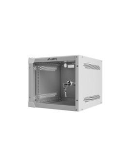 Szafa rack Lanberg WF10-2304-10S (4U 240mm / 280mm / 310 mm wisząca Szklane 10" kolor szary)