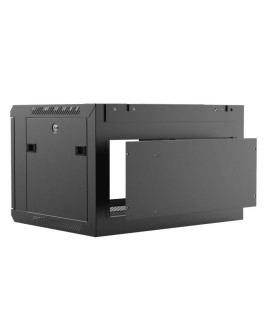 CAYMON SZAFA RACK 19" 6 UNITS - 450MM (D), ZDEJMOWANA TYLNA ŚCIANKA, CZARNA