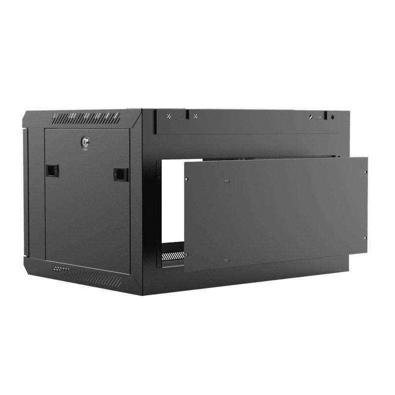 CAYMON SZAFA RACK 19" 6 UNITS - 450MM (D), ZDEJMOWANA TYLNA ŚCIANKA, CZARNA