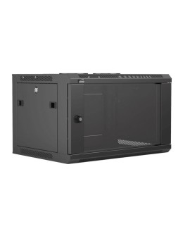 CAYMON SZAFA RACK 19" 6 UNITS - 450MM (D), ZDEJMOWANA TYLNA ŚCIANKA, CZARNA