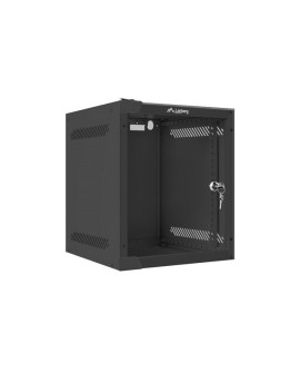Szafa jednosekcyjna Lanberg WF10-2306-10B (6U 329mm / 280mm / 310 mm wisząca Szklane 10" kolor czarny)