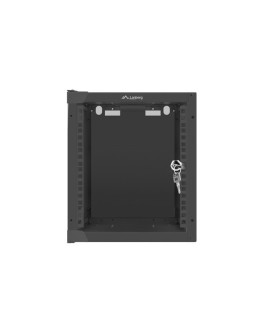 Szafa jednosekcyjna Lanberg WF10-2306-10B (6U 329mm / 280mm / 310 mm wisząca Szklane 10" kolor czarny)