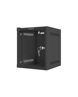 Szafa jednosekcyjna Lanberg WF10-2306-10B (6U 329mm / 280mm / 310 mm wisząca Szklane 10" kolor czarny)