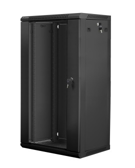 Szafa rack Lanberg WF01-6422-10B (22U 1082mm / 600mm / 450 mm wisząca Otwierane 19'' kolor czarny)