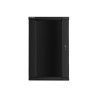 Szafa jednosekcyjna Lanberg WF01-6622-10B (22U 1080mm / 600mm / 600 mm wisząca Szklane 19'' kolor czarny)
