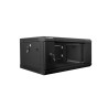 Szafa jednosekcyjna Lanberg WF01-6404-10B (4U 280mm / 600mm / 450 mm wisząca Szklane 19'' kolor czarny)