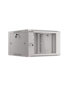 LANBERG SZAFA WISZĄCA 19" 6U 570X600 SZYBKI MONTAŻ (SZARA, FLAT PACK) WFFA-5606-10S