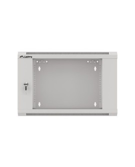 LANBERG SZAFA WISZĄCA 19" 6U 570X600 SZYBKI MONTAŻ (SZARA, FLAT PACK) WFFA-5606-10S