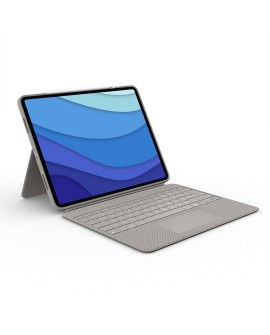 Logitech Combo Touch QWERTY Amerykański międzynarodowy Smart Connector Piaskowy