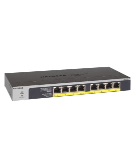 Switch Netgear GS108LP-100EUS 8p PoE 60W (PoE+: 8p) Unmanaged Gigabit