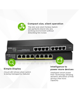 Switch Zyxel GS1915-8 8p Managed Gigabit