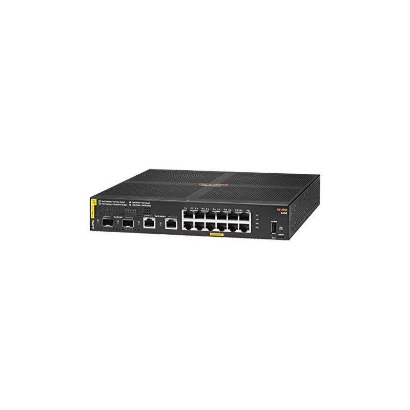 HPE Aruba 6100 Managed 12G 2SFP+ PoE+ 139W Switch