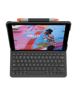 Logitech Slim Folio QWERTZ Niemiecki Bluetooth Grafitowy