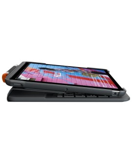 Logitech Slim Folio QWERTZ Niemiecki Bluetooth Grafitowy