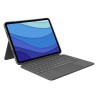 Logitech Combo Touch QWERTY Amerykański międzynarodowy Smart Connector Szary