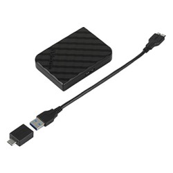 SSD Zewnętrzny Verbatim Store N Go Mini, 53236, 512GB, czarny, USB-A/Micro-B, z adapterem USB-A na USB-C(TM), USB-C