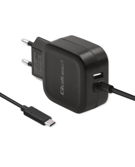 Ładowarka Qoltec 50190 (3400 mA 17W USB, USB typ C)
