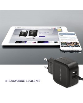 Ładowarka Qoltec 50190 (3400 mA 17W USB, USB typ C)