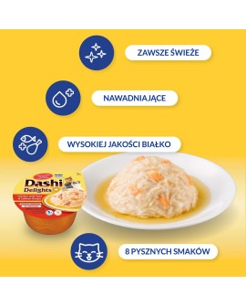 INABA Dashi Delights Kurczak Tuńczyk&Łosoś - Przysmak dla kotów - 70g