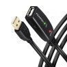 Axagon ADR-215 USB 2.0 A-M - A-F active extension/repeater cable 15m - Kabel - Digital/Daten kabel USB USB A Czarny