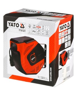 Przedłużacz elek. na zwijaku 20m YT-81221 YATO