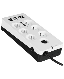 Listwa przeciwprzepięciowa EATON PB6UF (6 x UTE 10 A kolor biały)