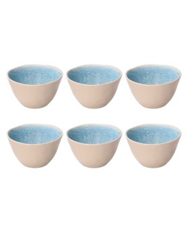 ROSE&TULIPANI CONCERTO FUSE AZZURRO Zestaw 6 małych misek 12 cm