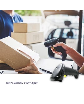 QOLTEC CZYTNIK KODÓW KRESKOWYCH LASEROWY | 1D | USB | CZARNY