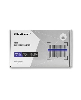 QOLTEC CZYTNIK KODÓW KRESKOWYCH LASEROWY | 1D | USB | CZARNY
