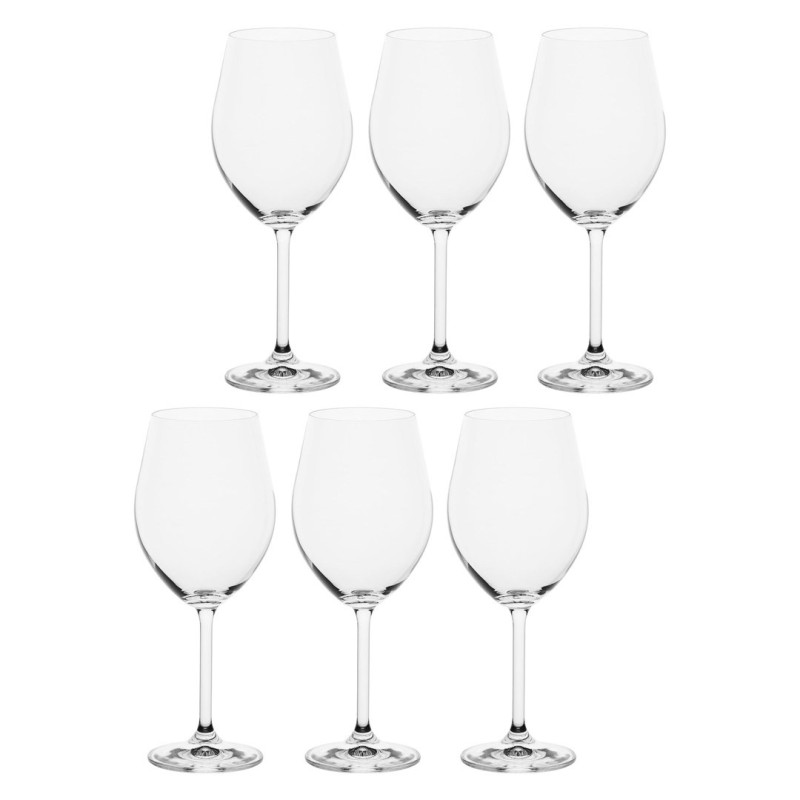 Zestaw 6 kieliszków do czerwonego wina Novello - Przezroczysty, 425 ml