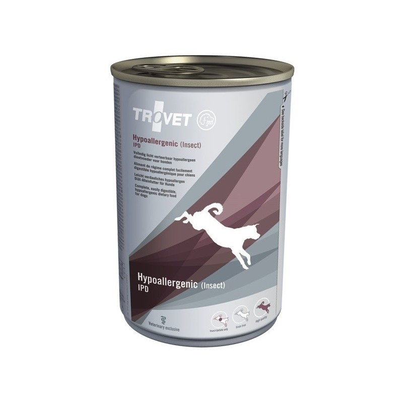TROVET Hypoallergenic IPD z owadami - mokra karma dla psa - 400 g