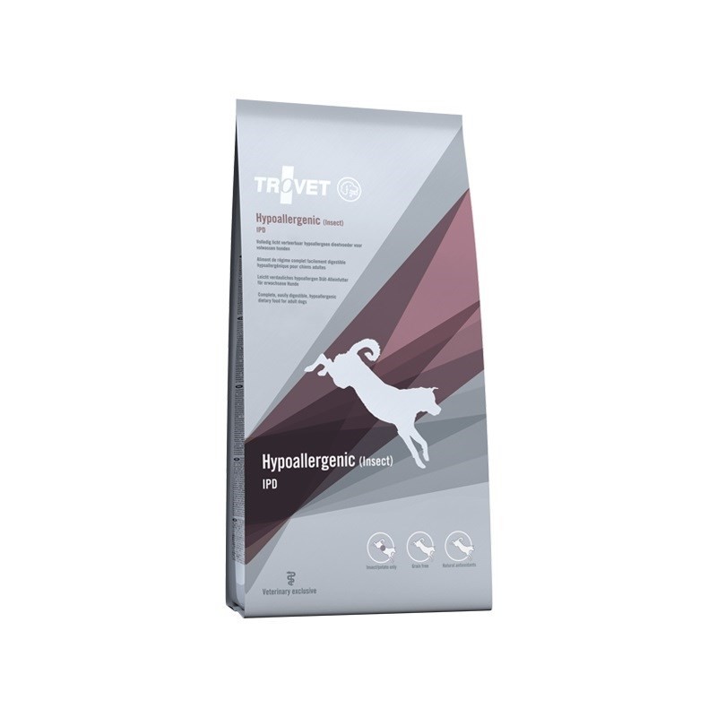 TROVET Hypoallergenic IPD z owadami - sucha karma dla psa - 10 kg