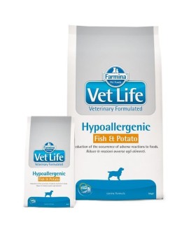 FARMINA Vet Life Hypoallergenic Fish & Potato Canine - sucha karma dla psa - 12 kg