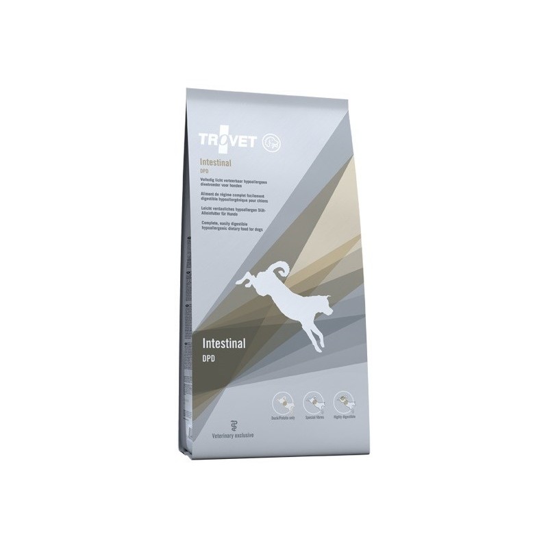 TROVET Hypoallergenic Intestinal DPD z kaczką - sucha karma dla psa - 10 kg